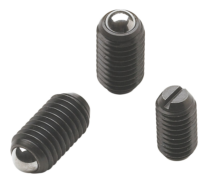 Leschhorn W830 Federnde Druckstücke aus Stahl s 2,5; H 9; d1 M04; - Boteco W830 Federnde Druckstuecke aus Stahl