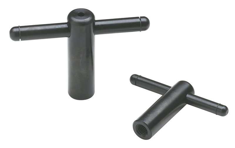 Leschhorn W700 Knebelmuttern d 24; L 125; H 87; d1 M16;  B- Schwarzoxyd - Boteco W700 Knebelmuttern