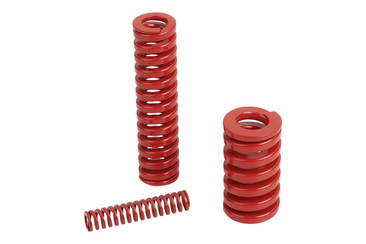 Norelem 26002-1206025 SCHRAUBENDRUCKFEDER ISO10243, SCHWERE BELASTUNG, D=12,5, D1=6,3, LO=25, CHROM-SILIZIUM-STAHL ROT - NLM 26002 Schraubendruckfedern ISO 10243 - schwere Belastung