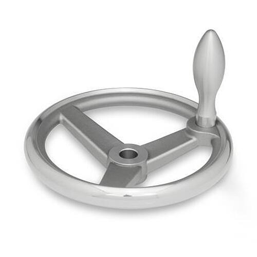 Ganter 950.6-140-B14-F EDELSTAHL HANDRAD MIT FESTEM BALLENGRIFF - GN 950-6 Edelstahl Handraeder-Abbildung