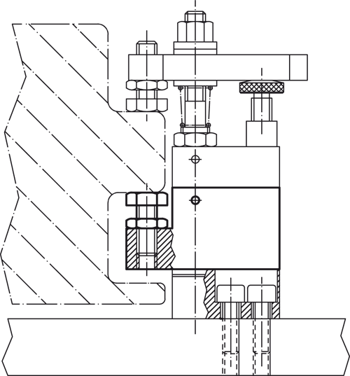 Halder 23700.0216 Zwischenelement mit Auflage, 60 x 30 x 112 - Zwischenelemente Zwischenelement mit Auflage - 60 x 30 x 112