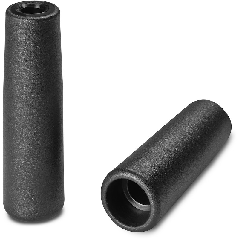Leschhorn M139 Zylindergriffe  H 49; d 15; Bohrung d1 6,5; Kunststoff PA, schwarz - LE M139 Zylindergriffe-EcoLine-Abbildung