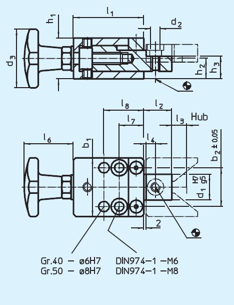 Halder 23230.0450 Richtspanner 50 mit Spiralexzenter - EH 23230 Richtspanner