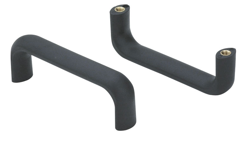 Leschhorn B236 Bügelgriffe  l 132; L 148; Gewinde d1 M8; Kunststoff AE (UL94-VO), selbstlöschend, schwarz, Gewindebuchse Messing - Boteco B236 Buegelgriffe