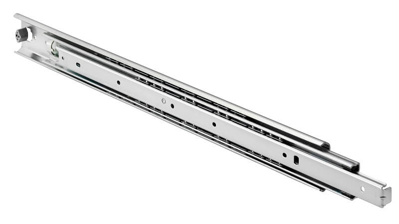 Accuride DZ3657-0012-2 Teleskopschienen für breite Schubladen, 100% Vollauszug 19,1x,53,1, SL 305,TR 305, 90kg, hell verzinkt - Accuride DZ3657 Teleskopschienen fuer breite Schubladen - Vollauszug 19 1 x 70 8 - 124kg - Bild