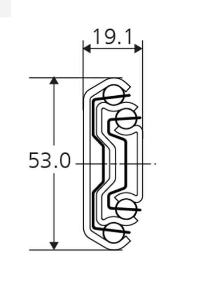 Accuride DZ5334-0040EC Teleskopschienen mit Schnelltrennung, und Dämpfungssystem (Easy Close),100% Vollauszug, 19,1x53,1, SL 400, TR 388, 65kg - Accuride DS5334 Edelstahl-Teleskopschienen mit Schnelltrennung - - Ueberauszug - 19 1x53 1