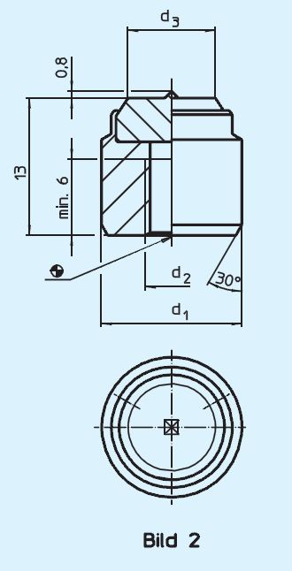 Halder 22620.0231 Hartmetalleinsatz mit Passungsaufnahme Ø 14 mit Spitze - EH 22620 Hartmetalleinsatz mit Passungsaufnahme