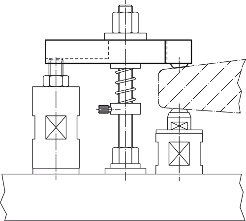 Halder 23180.0014 Spanneisen mit abgeflachter Kugel ,13,0 x 125 - Spanneisen Spanneisen mit abgeflachter Kugel - 9x 60