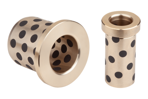 Leschhorn 08158.B30.00X30 FÜHRUNGSBUCHSE MIT BUND, FORM:B, BRONZE, KOMP:GRAPHIT, WARTUNGSFREI - LE 08158 Wartungsfreie Fuehrungsbuchse mit Bund