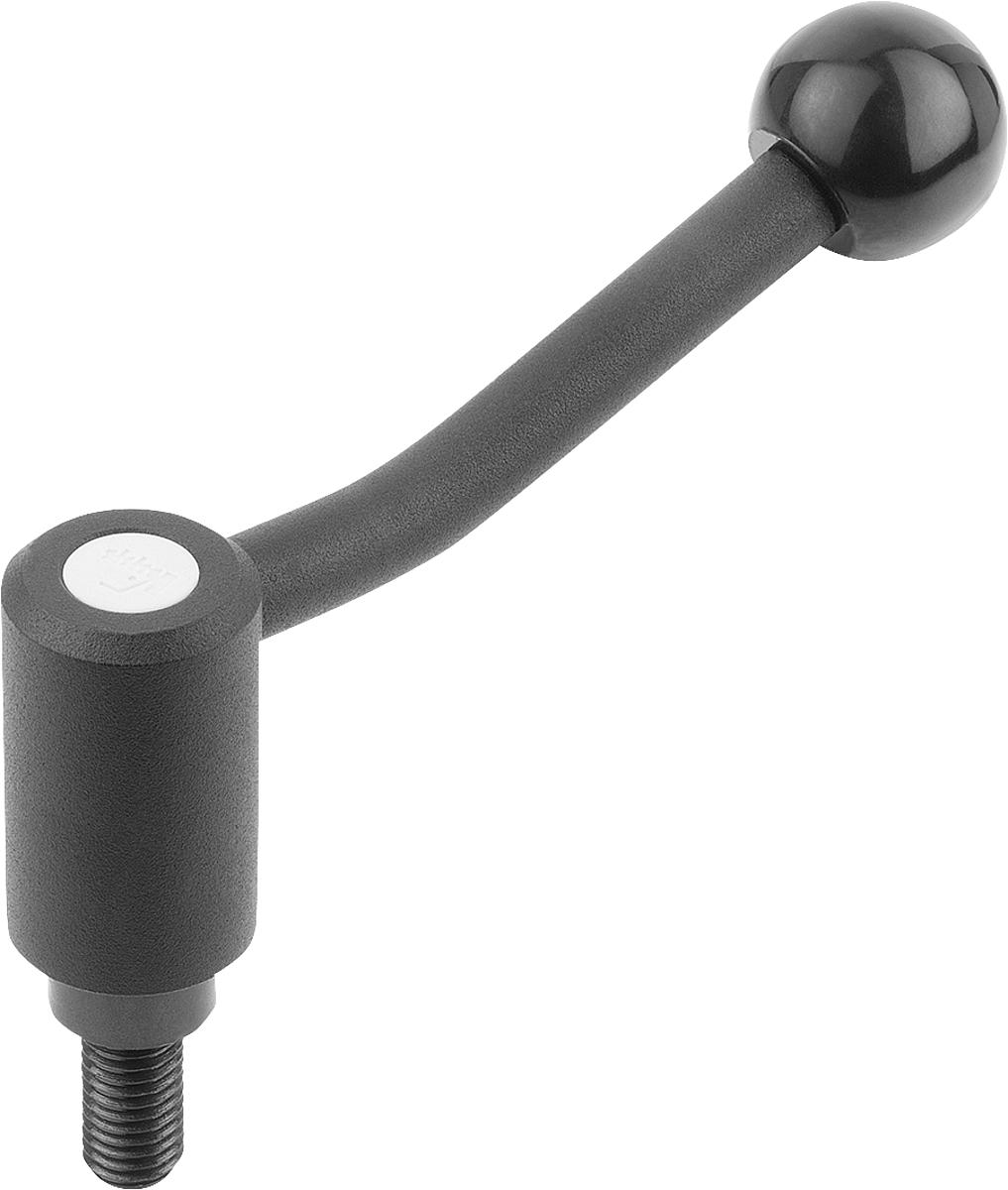 Kipp K0112.1110X60 SICHERHEITSSPANNHEBEL GR.1,  20?, M10X60 - K0112-1110X60 SICHERHEITSSPANNHEBEL GR 1 - 20 - M10X60