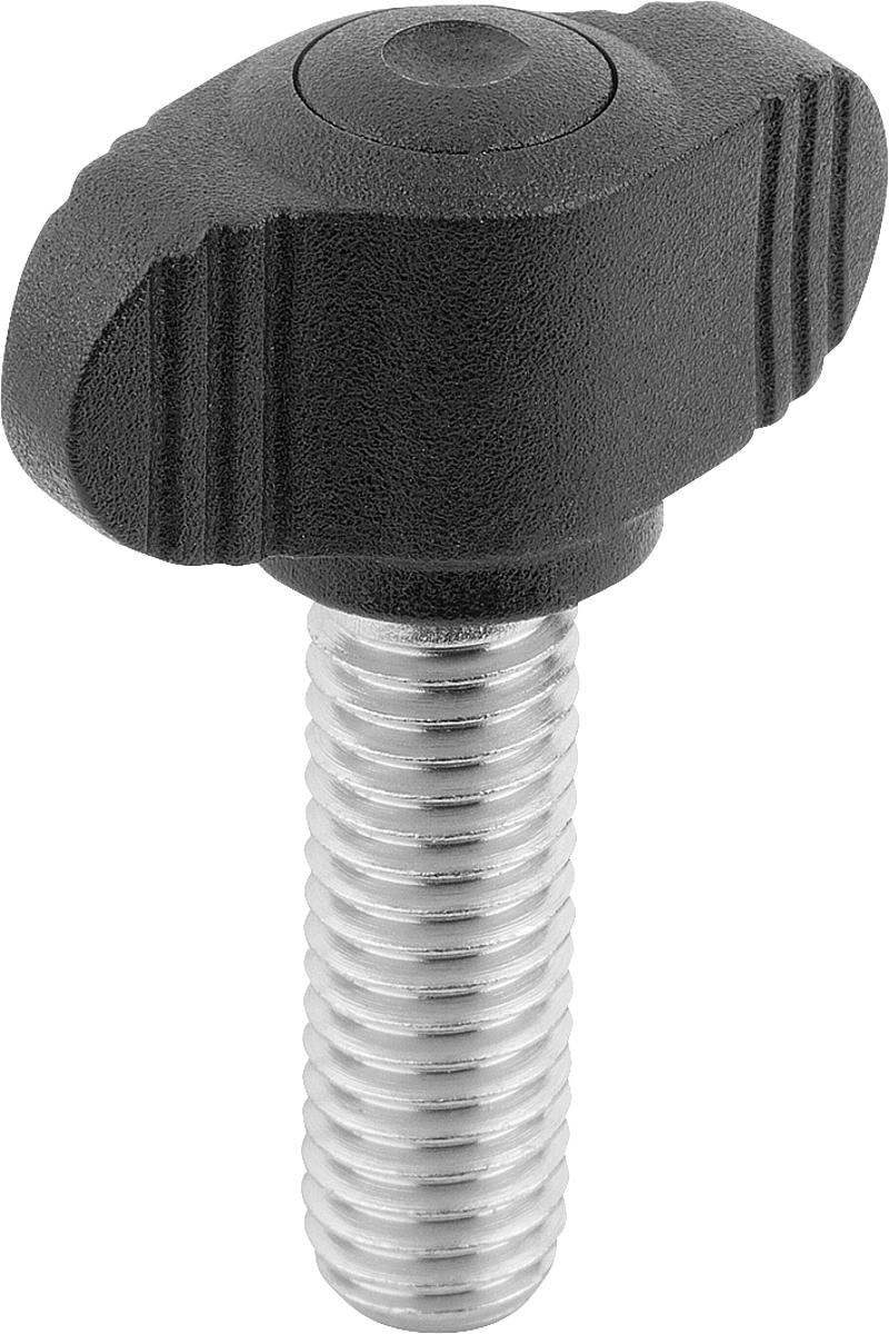 Kipp K0274.0006X15 NOVO.GRIP MINIWING  M6X15          EDELSTAHL, - K0274-0006X15 NOVO GRIP MINIWING M6X15 EDELSTAHL