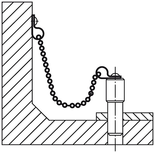 Norelem 96390-09X1000 KUGELKETTE MIT RINGKLAMMER, L = 1000MM - Norelem 96390 Kugelketten mit Ringklammer