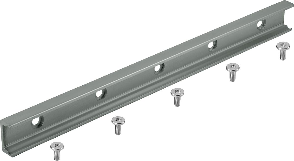 Norelem 21322-128X0400 FÜHRUNGSSCHIENE, FESTLAGER, L=400 MM - 21322-128X0400 FUEHRUNGSSCHIENE - FESTLAGER - L 400 MM