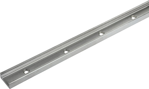 Norelem 21322-128X0400 FÜHRUNGSSCHIENE, FESTLAGER, L=400 MM - Norelem 21322-F Rollenfuehrungsschienen fuer Festlager