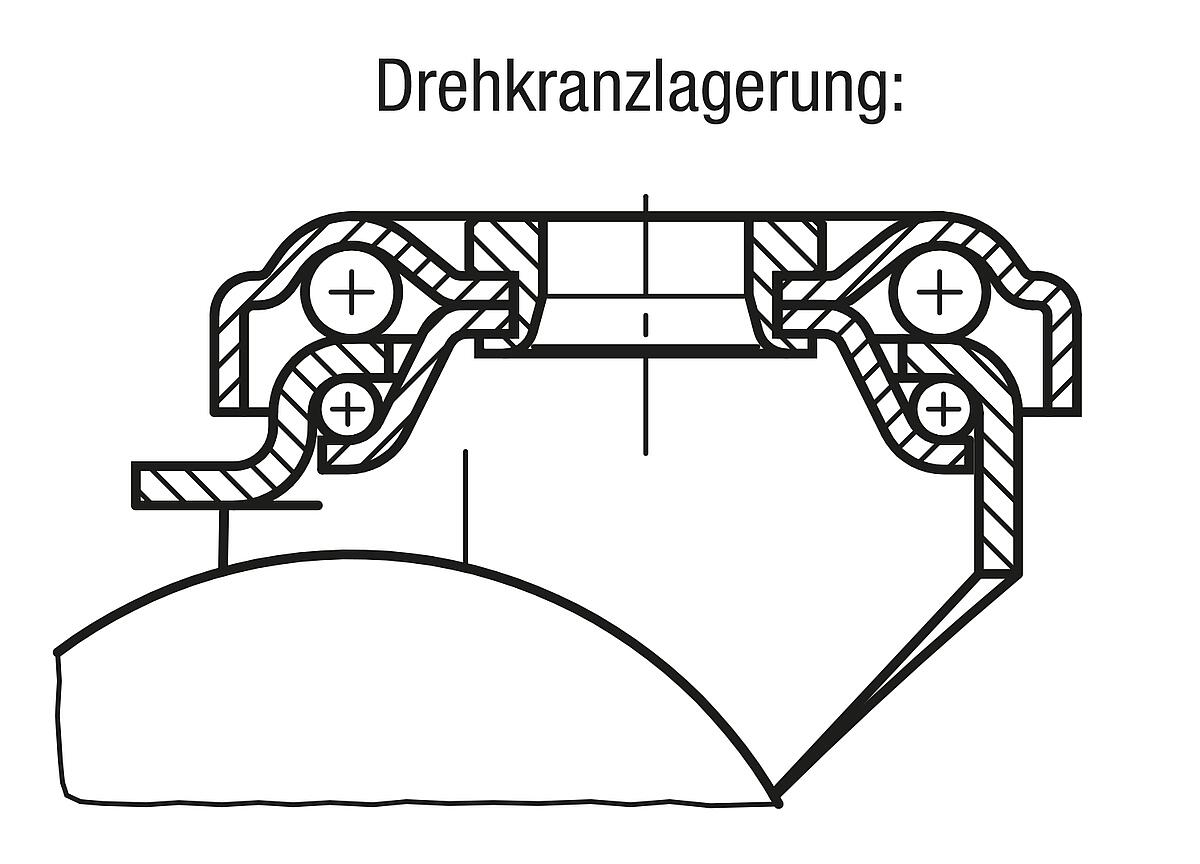 Norelem 95010-050182 Lenkrolle mit stop fix - NLM 95010-LS Lenkrolle mit stop fix - Massblatt