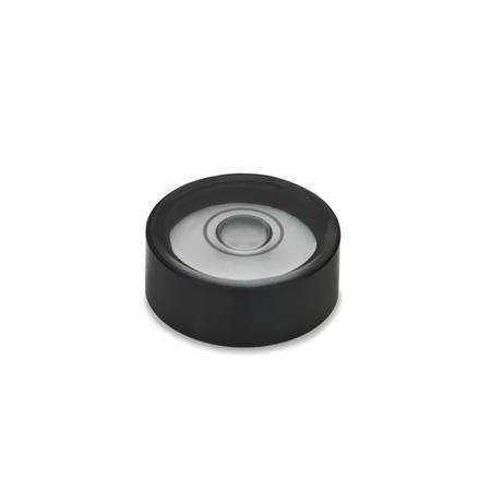 Ganter 2281-ALS-10-K-10-1 Libelleneinsätze - GN-2281-Libelleneinsaetze-ALS-eloxiert-schwarz-farblos-transparent-ohne-Kontrastring