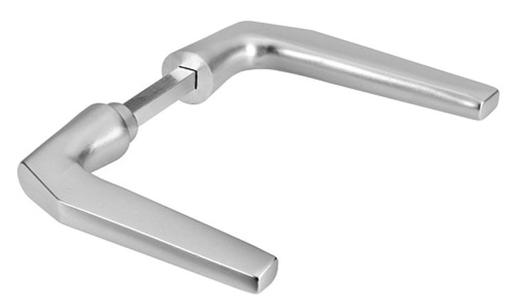 AMF 402 Türdrücker, gekröpft, Türdicke: 45-55 mm - LE 402 Tuerdruecker - gekroepft -Abbildung