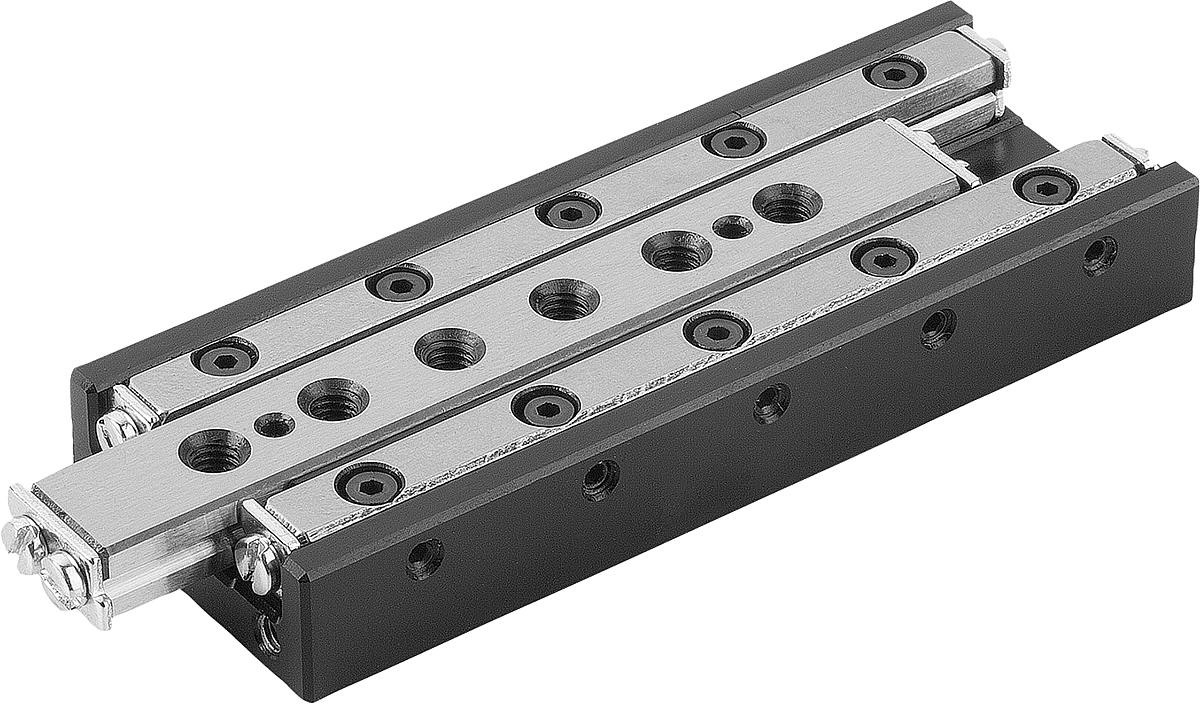 Norelem 21035-030080 MINI SCHLITTENFÜHRUNG, ROLLENGELAGERT, B=30, L=80 - 21035-030080 MINI SCHLITTENFUEHRUNG - ROLLENGELAGERT - B 30 - L 80