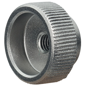 Halder 24480.0112 Rändelmutter DIN 6303 M 12 mit Stiftloch, Form B, Stahl - Raendelmutter DIN 6303 - M 6 - Form A - Stahl ohne Stiftloch