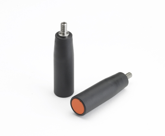 Leschhorn M229C Drehbare Zylindergriffe  H 91,5; d 22; Gewinde d1 M10; Kunststoff PA, schwarz - Boteco M229C Drehbare Zylindergriffe - Achsteil Edelstahl