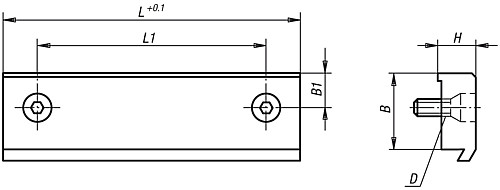 Norelem 21000-020 SPANNLEISTE, - Norelem 21000 Spannleisten