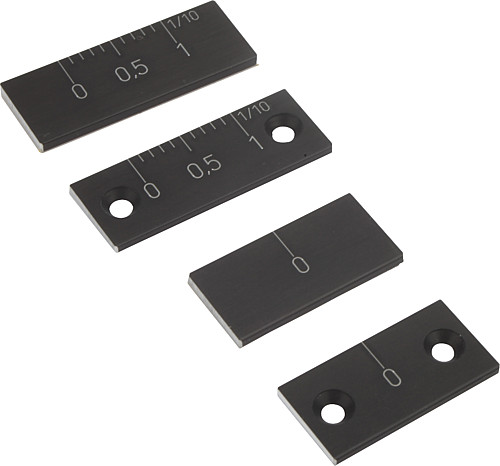 Norelem 21882-0001 MASSSTAB ALUMINIUM, - Norelem 21882-NA Nonius und Nullmarken Aluminium - selbstklebend oder mit Bohrungen