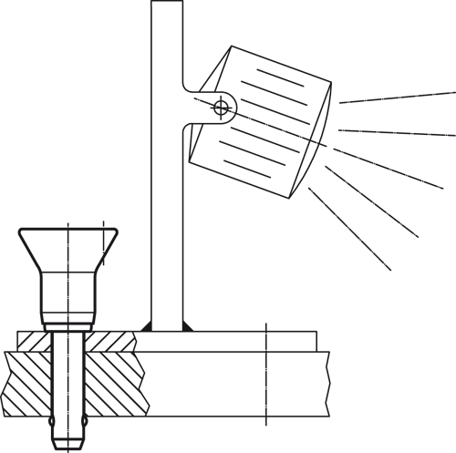 Halder 22350.1016 Kugelsperrbolzen selbstsichernd mit Schutzgriff Ø 5 x 30, rostfreier Stahl 1.4542 - Kugelsperrbolzen Kugelsperrbolzen - selbstsichernd - mit Schutzgriff - Durchmesser 5 x 15 - rostfreier Stahl