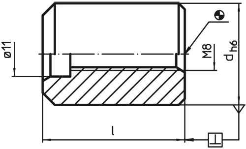 Halder 23110.0530 Zentrierbolzen  Ø 50 x 31 - Zentrierbolzen Zentrierbolzen - Durchmesser 25 x 35