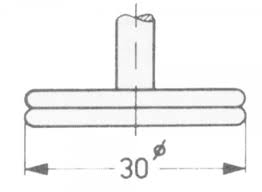 Helios Preisser 0718101-1  Dickenmessgerät mit Messuhr  10 mm Messbereich, Tasterform: 1 Ø5 mm, Bügeltiefe 15 mm, Ablesung 0,1 mm - LE70047 Tasterform 5
