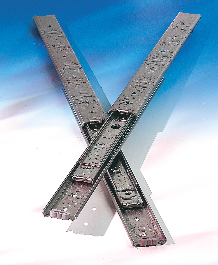 Accuride DS0330-0030 Edelstahl Teleskopschienen 100% Vollauszug, 19,1x35,3, SL 300, TR 304,5, 50kg - 0330 Accuride Teleskopschiene Edelstahl