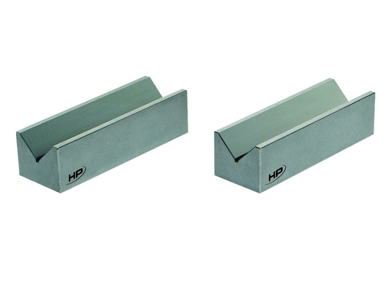 Helios Preisser 0504313  Prismenpaar Güte 3, Parallelitätstoleranz < 0,064 mm, Prismen und Sohle gefräst: Abmessung 150 x 50 x 40 mm, Wellen Ø 8-50 mm - Helios Preisser 0504 Doppel- Prismenpaare mit Spannbuegel