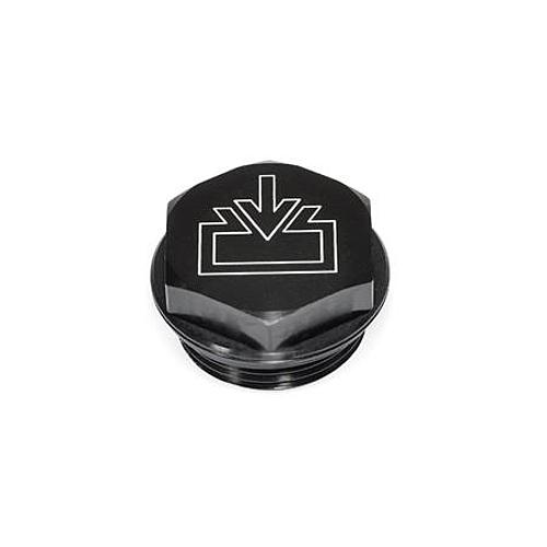 Ganter 741-19-M14X1,5-AS-2 VERSCHLUSSSCHRAUBE MIT ABLASSSYMBOL - GN 741 Verschlussschrauben mit und ohne Symbol - Al-Abbildung