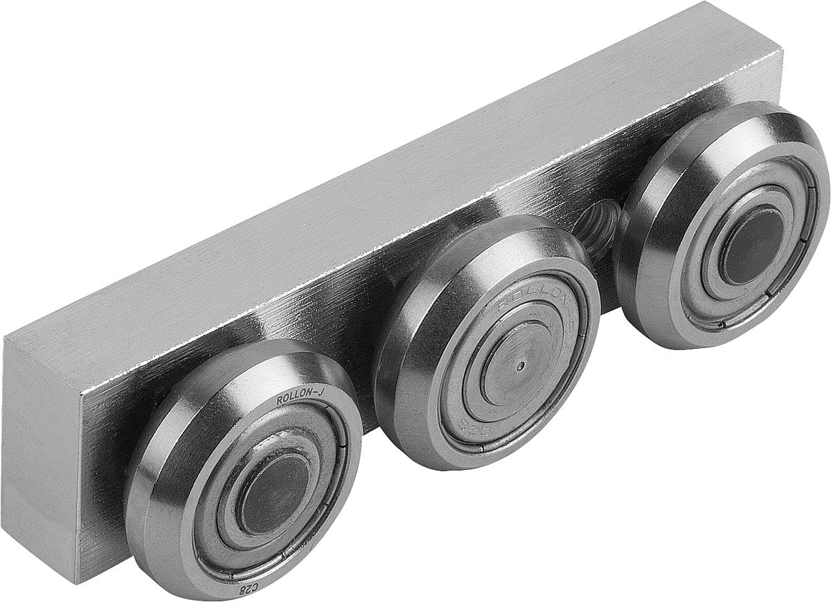 Norelem 21320-345120 ROLLENFÜHRUNGSWAGEN, LOSLAGER IN MASSIVAUSFÜHRUNG - 21320-345120 ROLLENFUEHRUNGSWAGEN - LOSLAGER IN MASSIVAUSFUEHRUNG