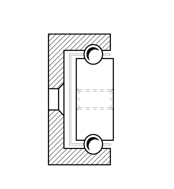 Leschhorn 4016-080-NI Schwerlastschiene, 40x16 M6, Bis 158 kg, Teilauszug, Edelstahl - Leschhorn 4016 Schwerlastschiene - bis 225 kg