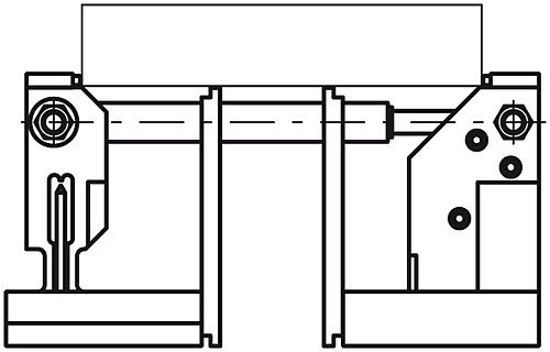 Kipp K0939.4012175 5 ACHS SPANNER FÜR RASTERPLATTEN (RASTERABSTAND 40/M12) - KIPP K0939 5 Achs Spanner fuer Rasterplatten