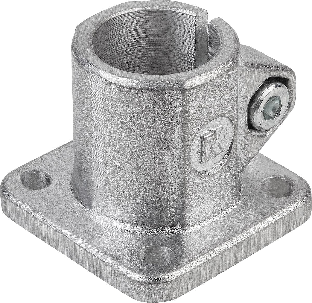Kipp K0477.514 FUSSKLEMMSTÜCK ALUMINIUMGUSS, FORM A, A=14 - K0477-514 FUSSKLEMMSTUECK ALUMINIUMGUSS - FORM A - A 14