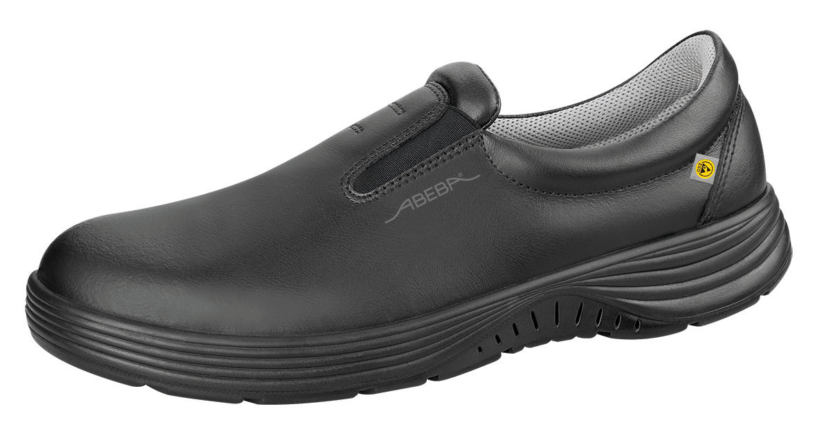 ABEBA 7131037-35 ESD-Sicherheitsschuhe x-light, Slipper schwarz ESD, S2, Größe 35 - ABEBA 7131037 ESD-Sicherheitsschuhe x-light - Slipper schwarz ESD - S2
