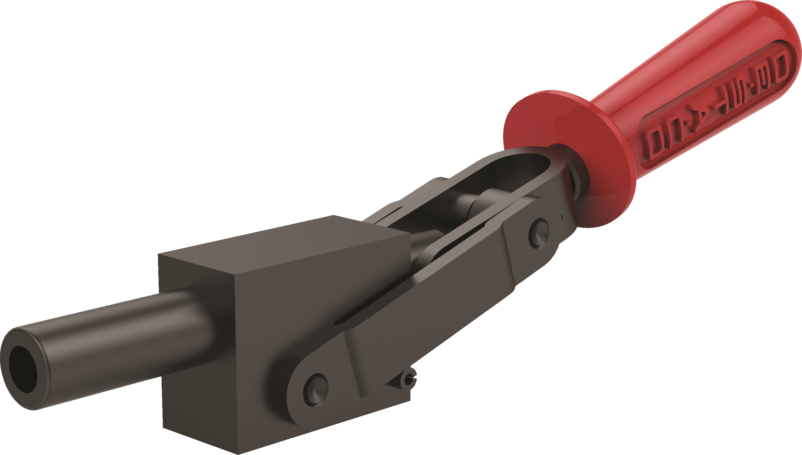 DESTACO 5130-B Schubstangenspanner Haltekraft 25800 N, ½-13 , Hub 44,5  Handgriff Öffnungswinkel 125° - DESTACO 5130-B Schubstangenspanner, Haltekraft 25800N, Kolbengewinde zöllig, Fuss massiv, anschweiss