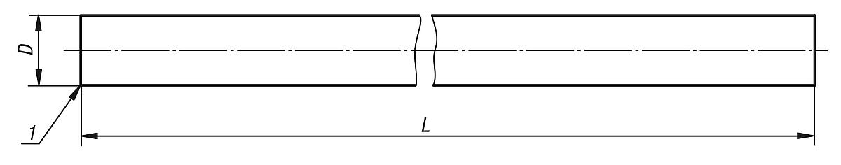 Norelem 21595-212X1000 PRÄZISIONSFÜHRUNGSWELLE D=12 EDELSTAHL, L=1000 - NLM 21595 Praezisionsfuehrungswellen - Massblatt