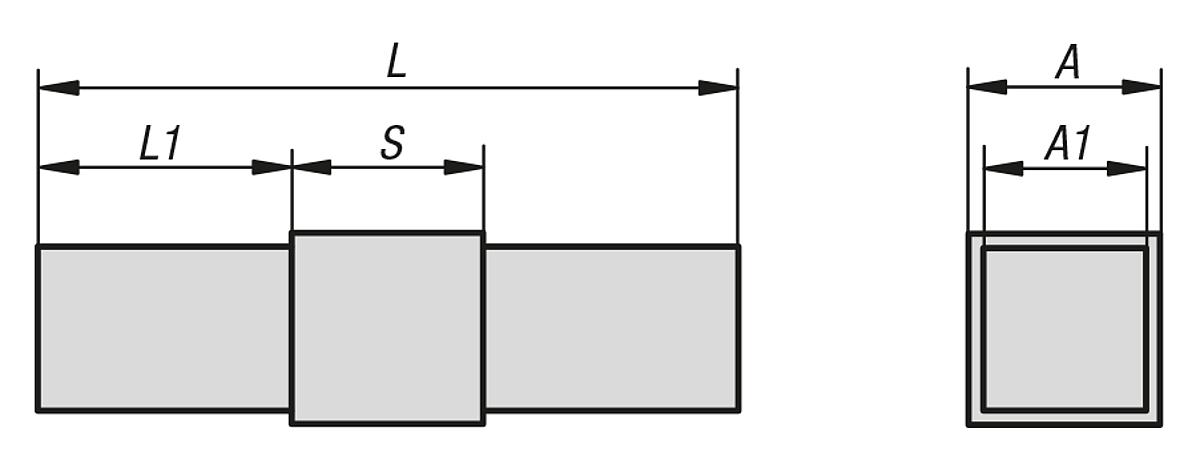 Kipp K0615.1251512 STECKVERBINDER, VERBINDUNGSSTÜCK - K0615 Steckverbinder Verbindungsstueck - Massblatt