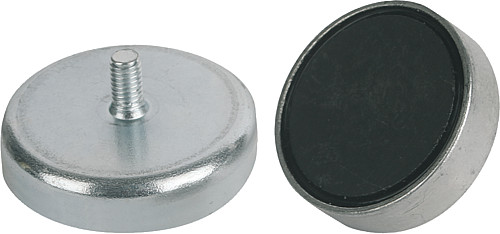 Kipp K0549.21 HALTEMAGNET FLACH, FORM A, MIT GEWINDEBUCHSE, FLACHGREIFER, - KIPP K0549-A Haftmagnete flach mit Gewinde -Flachgreifer-