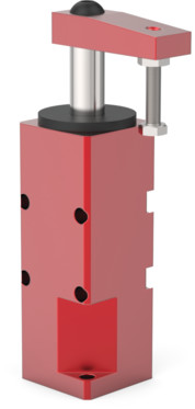 DESTACO 8115 Pneumatische Schwenkspanner, Spannkraft 110N, Gesamthub 21,5mm, Kolben 80mm, Schwenkrichtung: rechtsschwenkend (RH), inkl. Spannarm und Spindel - DESTACO 8115 Pneumatische Schwenkspanner