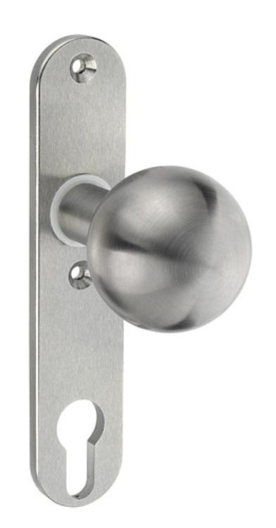 AMF 432Z Türknopf, gerade, drehbar: -, fest: Ja, Kurzschild: 32 x 156 x 6 mm - LE 432 Tuerknopf - gerade -Abbildung