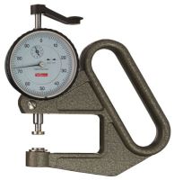 Leschhorn JZ 50/30-A  Thickness Measurement Device with press button (contact points opened in rest position), with upper and lower feeler flat Ø 30mm) reading .001", range 1.200", 1 pointer revelution .100" jaw depth 2.000", caracteristics DIN 878 - LE 70025 Zoll-Dickenmessuhr