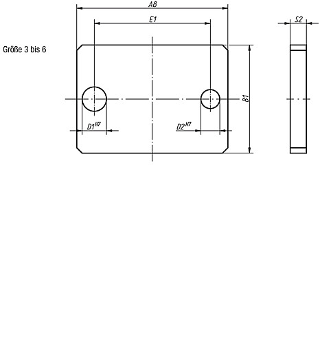 Norelem 08570-03 BOHRPLATTE DIN 6348  GR. 3 !!! AUSLAUFARTIKEL !!! NUR NOCH LAGERABVERKAUF !!! - Norelem 08570-GR3-6 Bohrplatten DIN 6348 erweitert Groesse 3 bis 6
