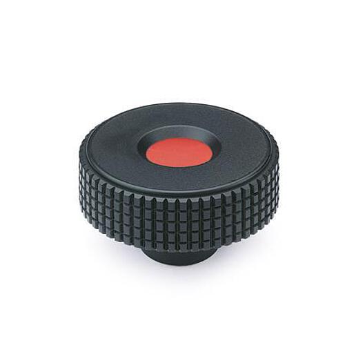 Ganter 534-32-M5-SW-DBL Kordelgriffe, Kunststoff, Abdeckkappe farbig - GN 534 Kordelgriffe - Kunststoff - Abdeckkappe farbig-Abbildung