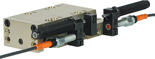 Norelem 20036-6030 LINEARMODUL PNEUMATISCH GR.6,C=30, MIT SCHIENENFÜHRUNG - Norelem 20036 Linearmodule pneumatisch mit Schienenfuehrung