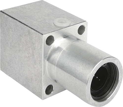 Norelem 21524-301002 LINEARGEHÄUSEEINHEIT D=30, MIT FLANSCH UND KUGELLAGER 21510 - Norelem 21524 Lineargehaeuseeinheiten mit Flansch - Tandem