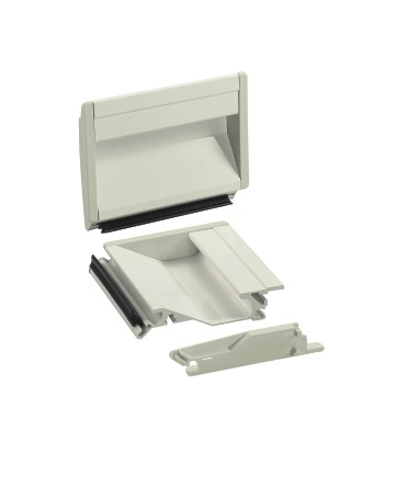 Leschhorn SG-73.167.9002   " Clean Line " Schalengriff L 167,  grauweiß pulverbeschichtet - Leschhorn SG - Clean Line - Schalengriff