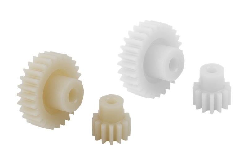 Norelem 22402-1050012 STIRNZAHNRAD GERADE B=3, N=12, POLYACETAL, MIT NABE, D2=2 - NLM 22402 Stirnzahnraeder aus Kunststoff - Modul 0 5 gespritzt - gerade verzahnt
